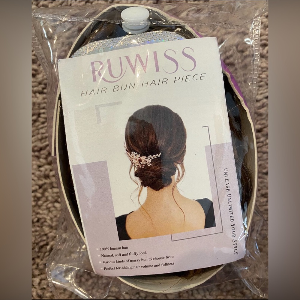 Claw Clip Messy Bun Hair Piece Real Human Hair